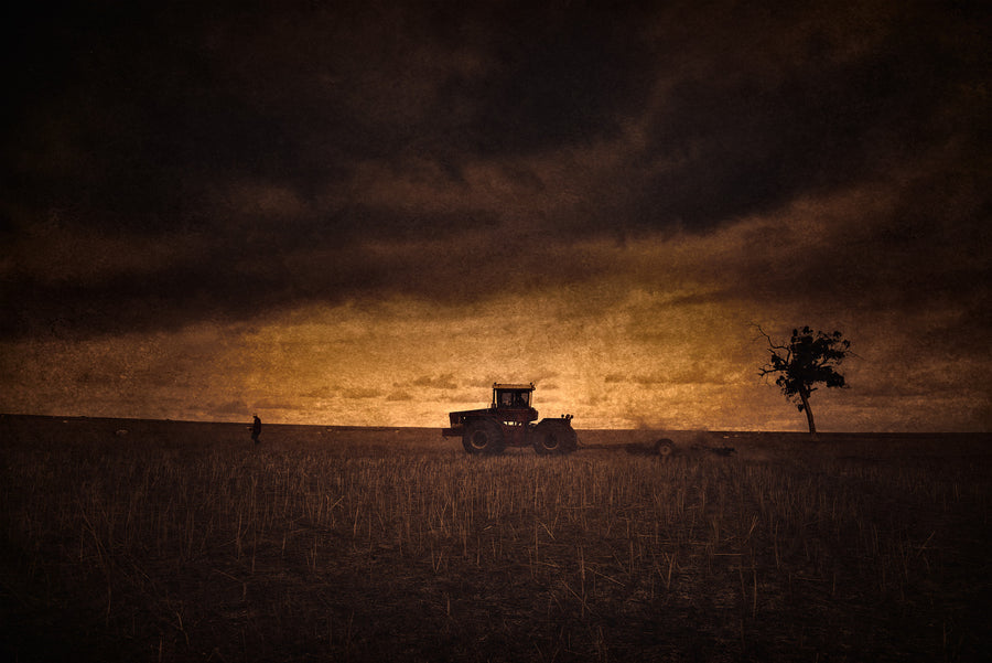 Narrogin tractor, Limited Edition 1/1, Framed 83 x 125cm Bellini Frame