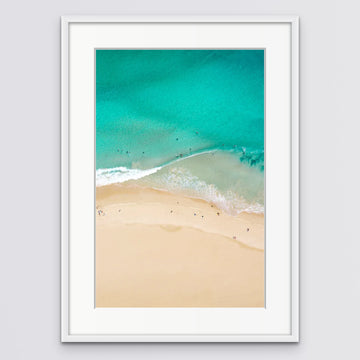 Smiths Beach 33x50cm Framed in white